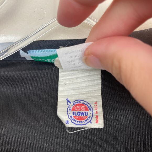 Vintage Sprouts Union Made Black Polka Dot Dress Sz 7 - Picture 8 of 10